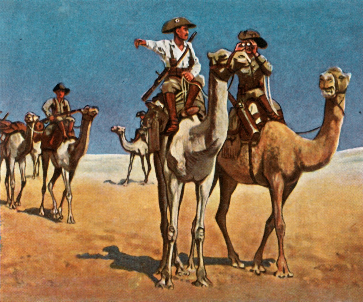 Kalahari Çölü'nde Simon-Copper-Hottentotts'u kovalarken, 16 Mart 1908, 1936. by Unbekannt