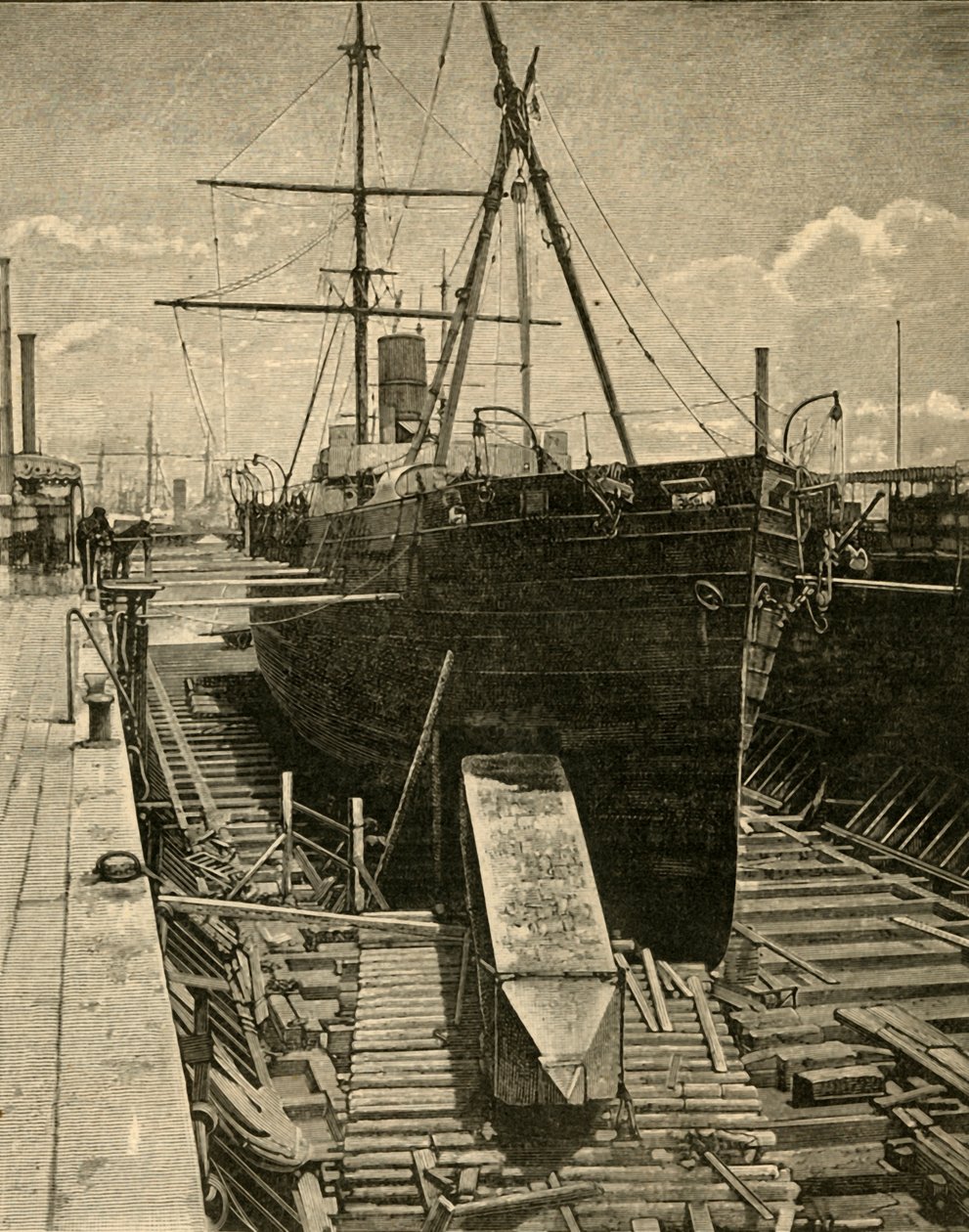 Dikilitaşı Buharlı Pişiricinin Ambarına Yerleştirmek, 1881. by Unbekannt