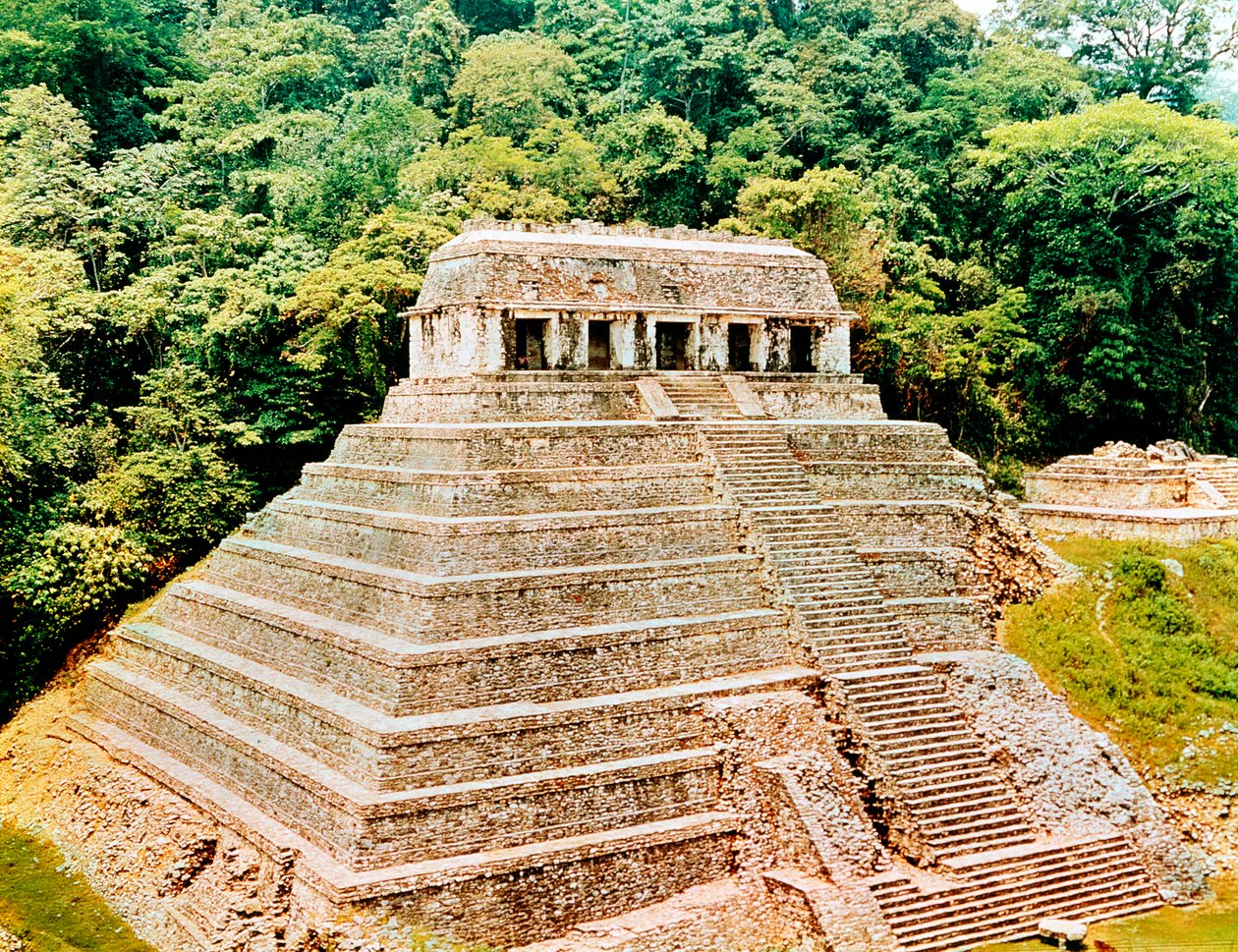 Piramit ve Yazıt Tapınağı, Palenque, Meksika, 7. yüzyıl by Unbekannt