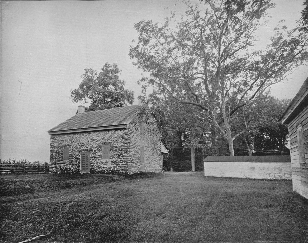 Quaker Toplantı Evi, Princeton Savaş Alanı, New Jersey, c1897. by Unbekannt