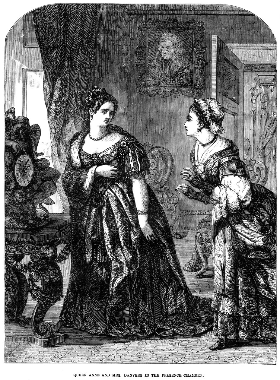 Kraliçe Anne 1665-1714 ve Bayan Danvers huzur odasında by Unbekannt