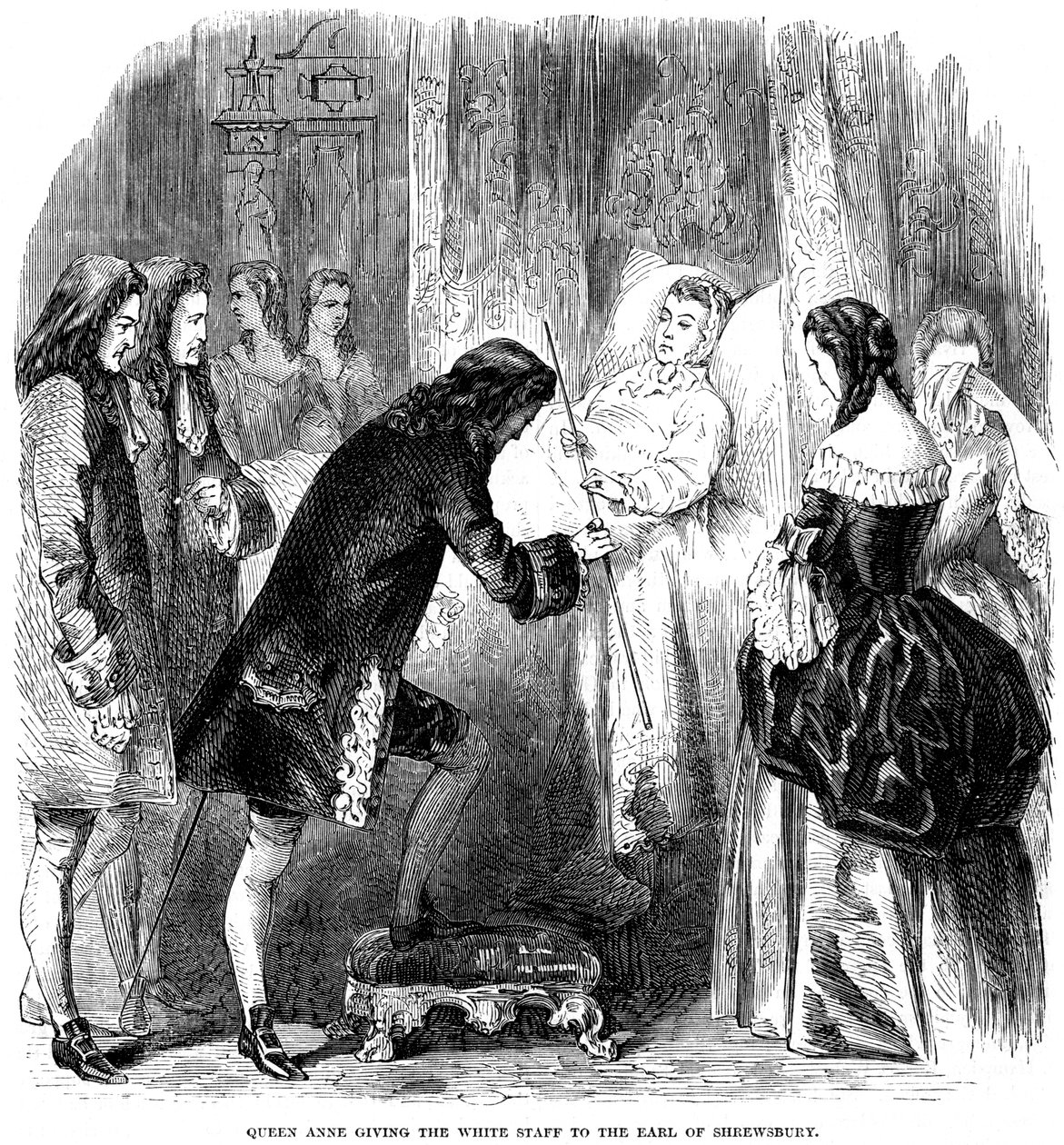 Kraliçe Anne 1665-1714, beyaz asayı Shrewsbury Kontu
