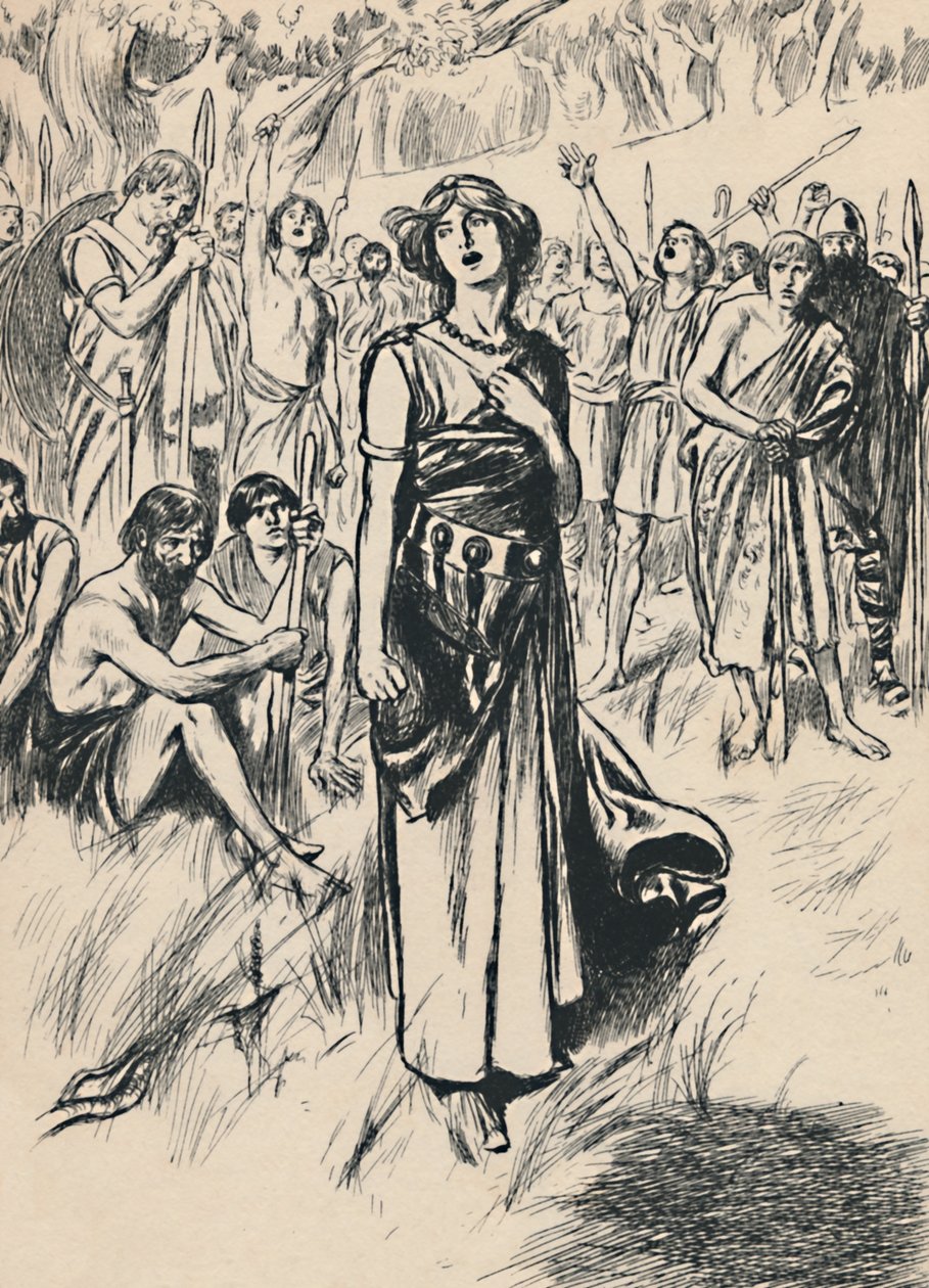 Kraliçe Boadicea ve Askerleri, c1907 by Unbekannt