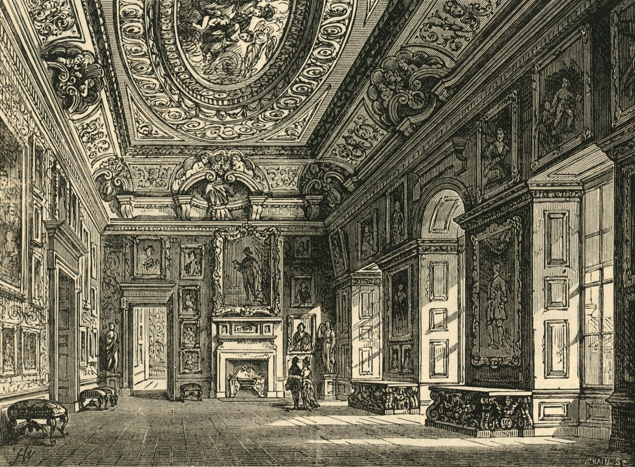 Queen Carolines Misafir Odası, Kensington Sarayı, c1876. by Unbekannt