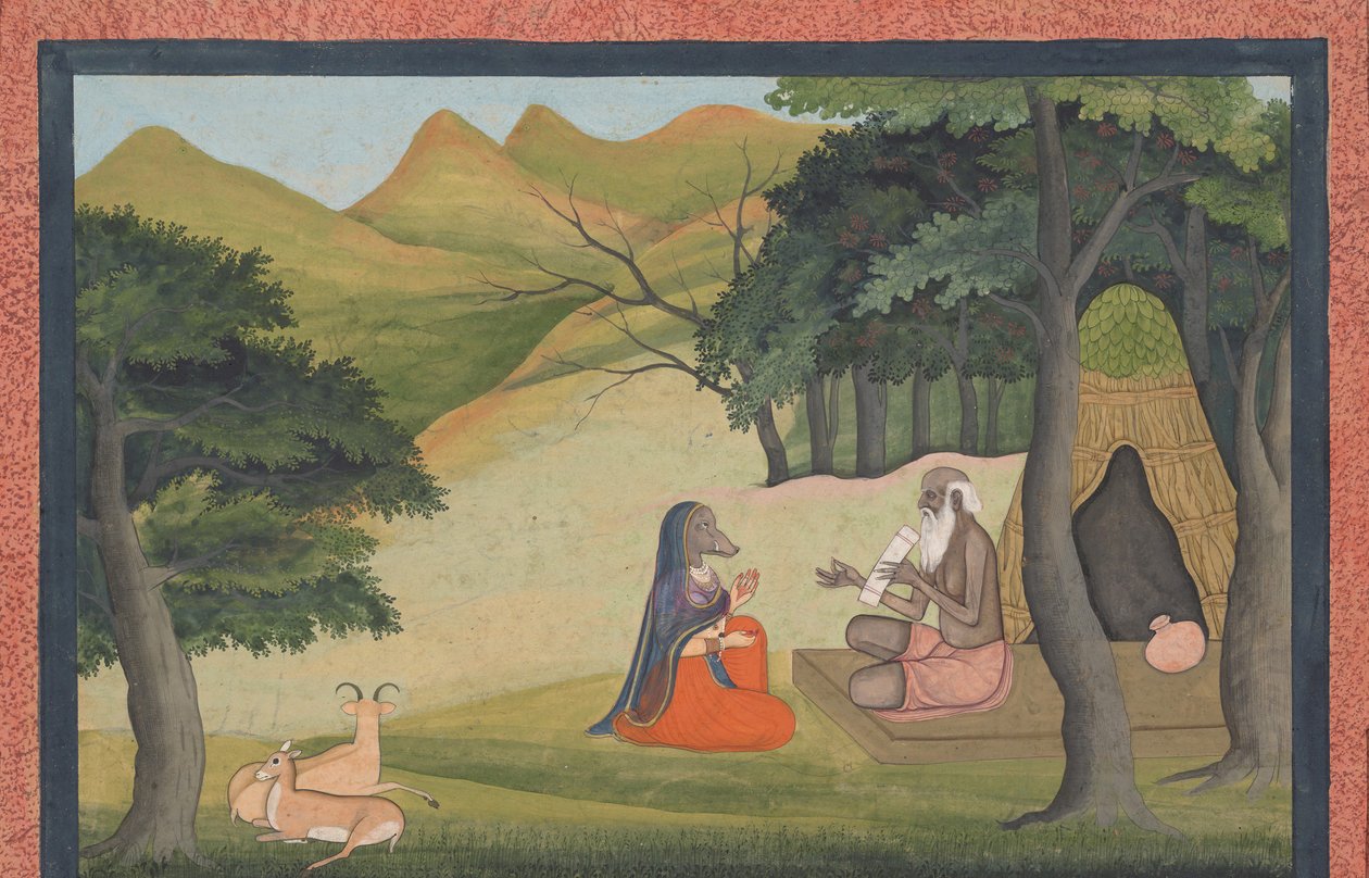 Kraliçe Choladevi Hermit-Sage Angiras