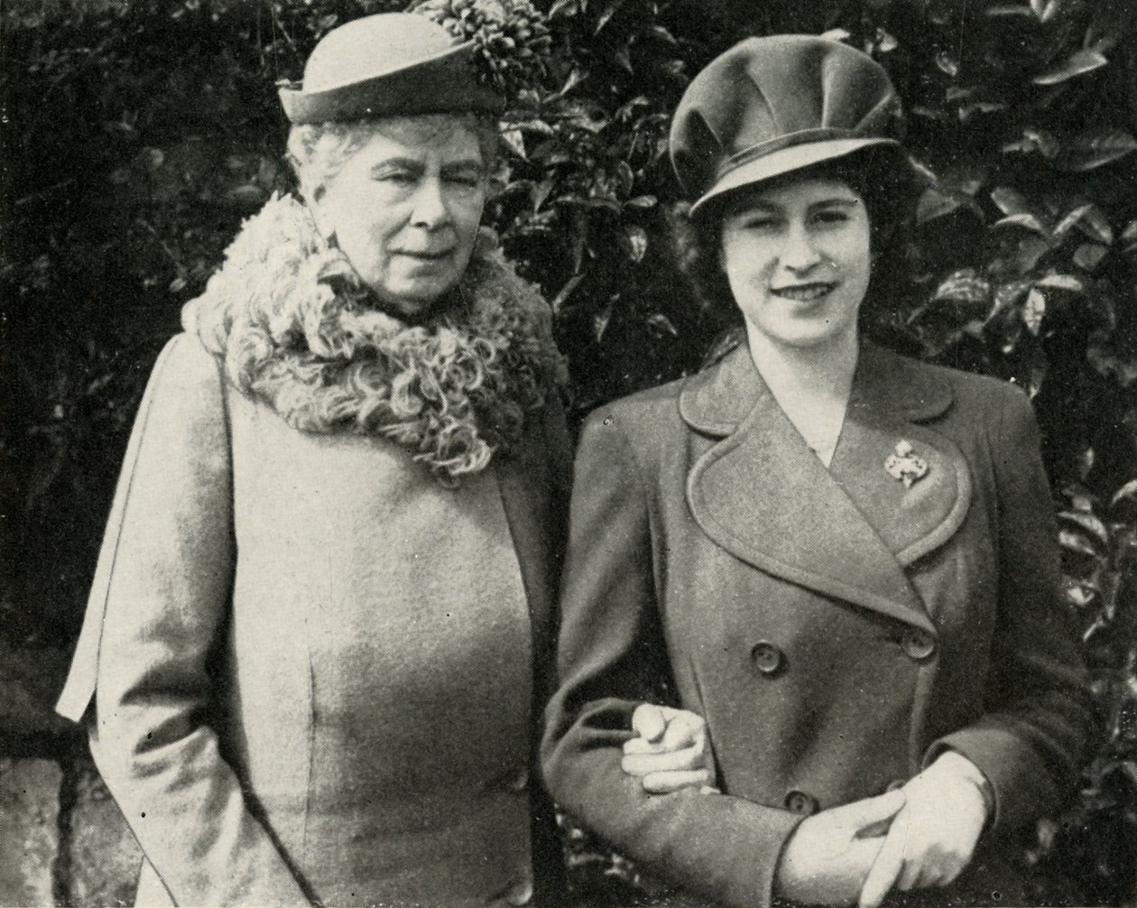 Kraliçe Mary, Prenses Elizabeth ile, Nisan 1944, 1951. by Unbekannt