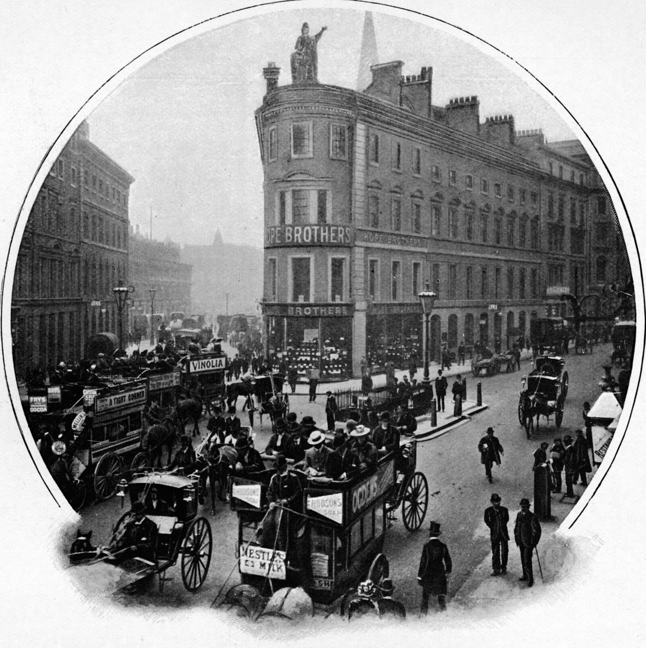 Cannon Street ile Queen Victoria Street kavşağı, City of London, c1903 1903 by Unbekannt