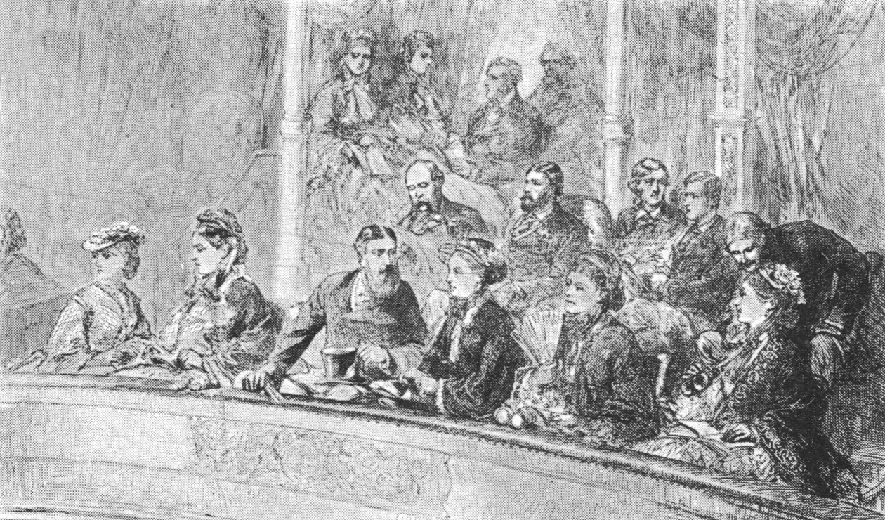 Kraliçe Victoria ve Almanya İmparatoriçesi Augusta, Albert Hall Konserinde, 8 Mayıs 1872, 1901. by Unbekannt