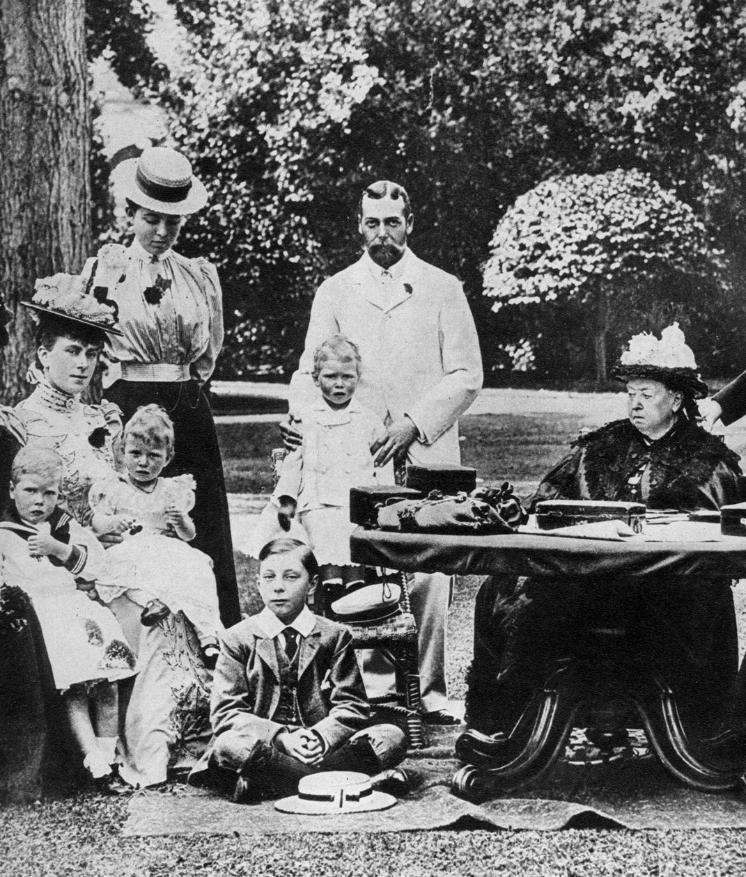 Kraliçe Victoria ve ailesi, 19. yüzyılın sonlarında Osborne House