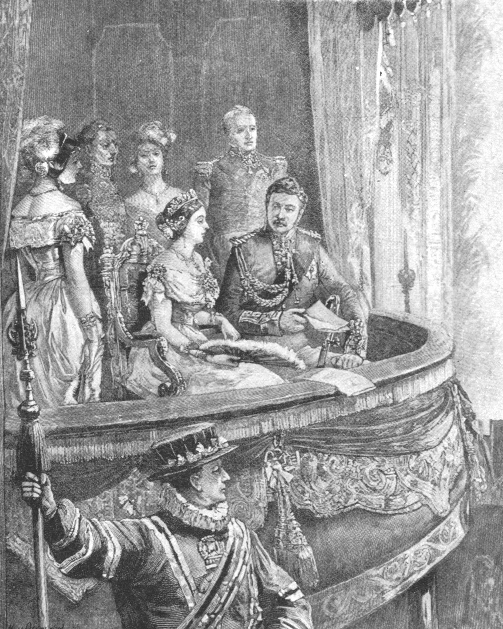 Kraliçe Victoria ve Kraliyet İtalyan Operasında Prens Consort, 1849, 1901. by Unbekannt