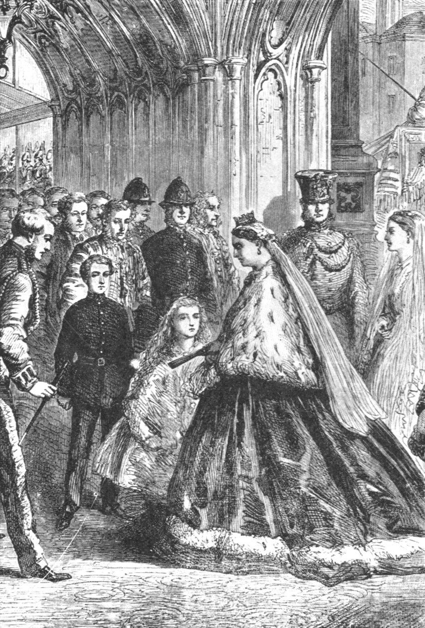 Kraliçe Victoria, Westminster Sarayı'na girerken, 5 Şubat 1867, 1901. by Unbekannt