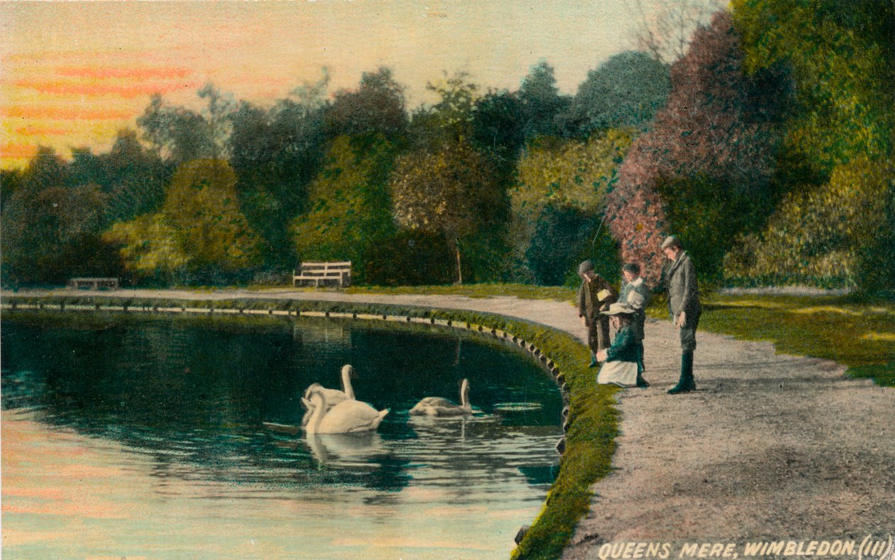 Queens Mere, Wimbledon, c1910 by Unbekannt