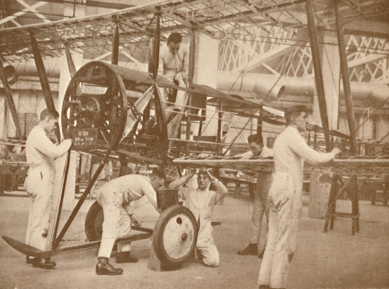 RAF Çırakları Teknik Okulda Uçağı Teçhizat Ediyor, Halton, Buckinghamshire, 1927 by Unbekannt
