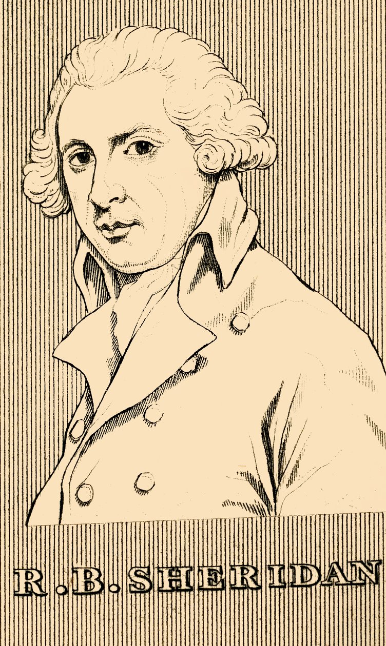 R.B. Sheridan, 1751-1816, 1830. by Unbekannt
