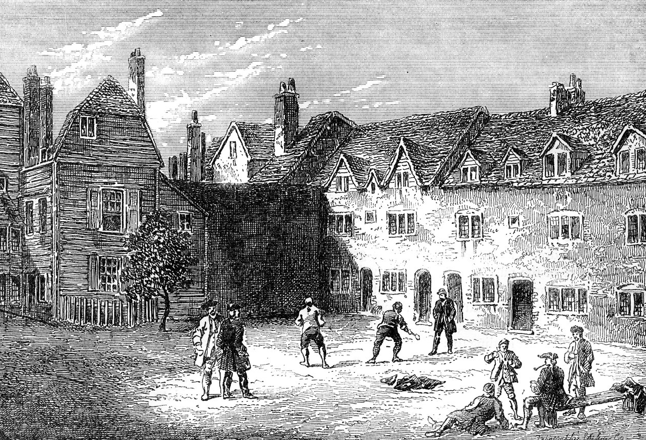 Raket Mahkemesi, Marshalsea hapishanesi, 19. yüzyıl by Unbekannt