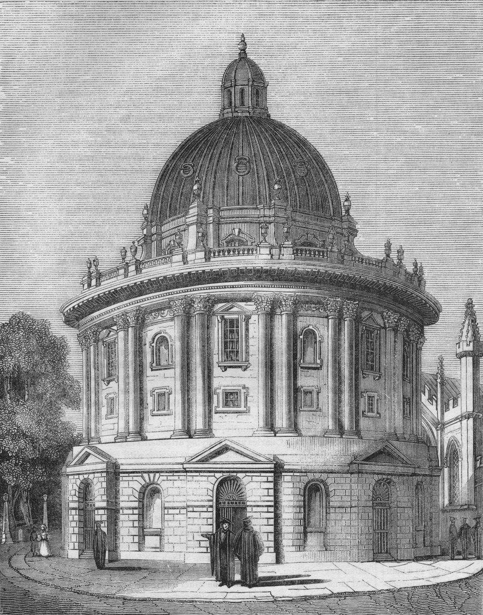 Radcliffes Kütüphanesi, 1845 by Unbekannt