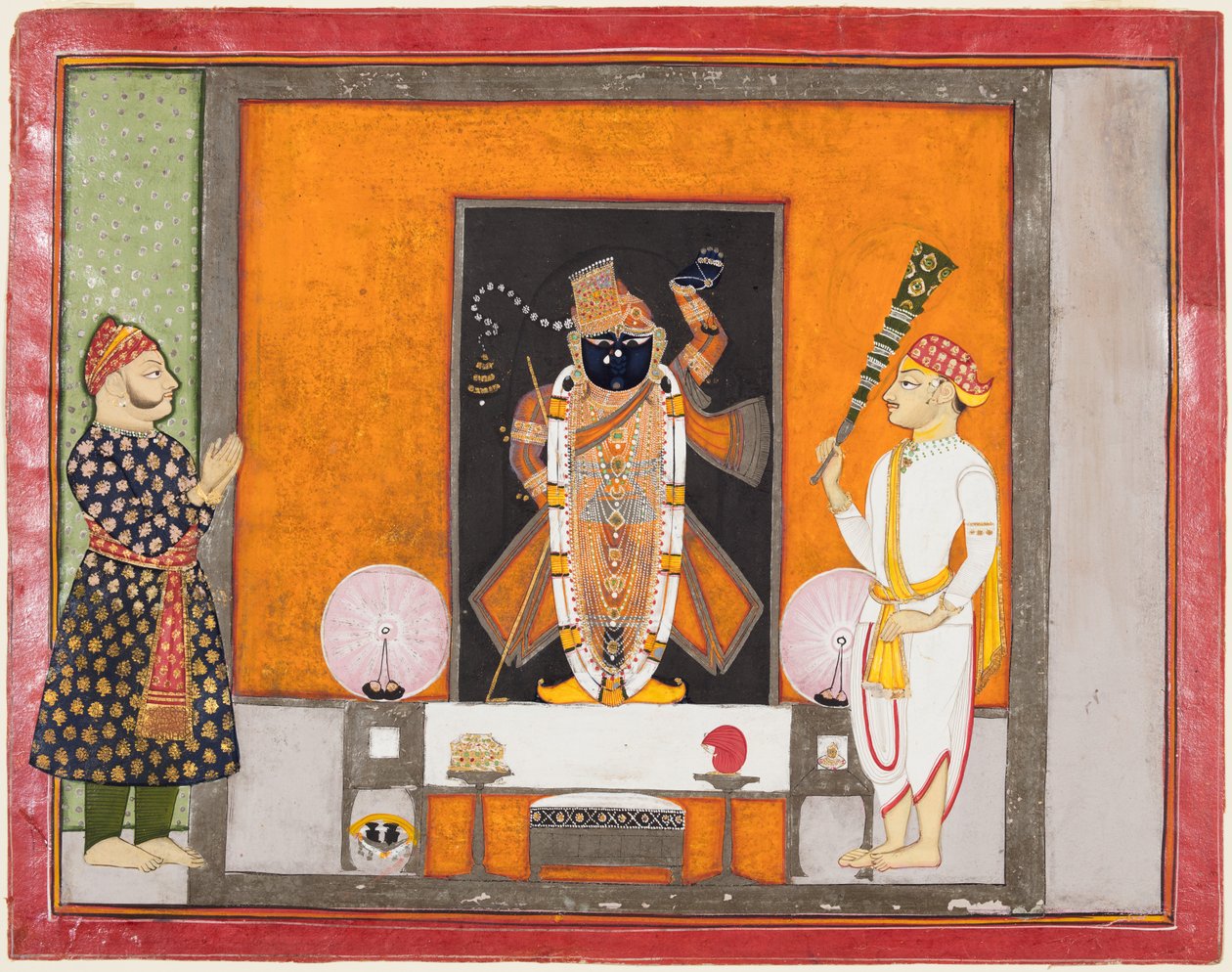 Raja Ram Singh Savaş Gemileri Krishna A Bridge Nathji The Breedgroom, c. 120. by Unbekannt
