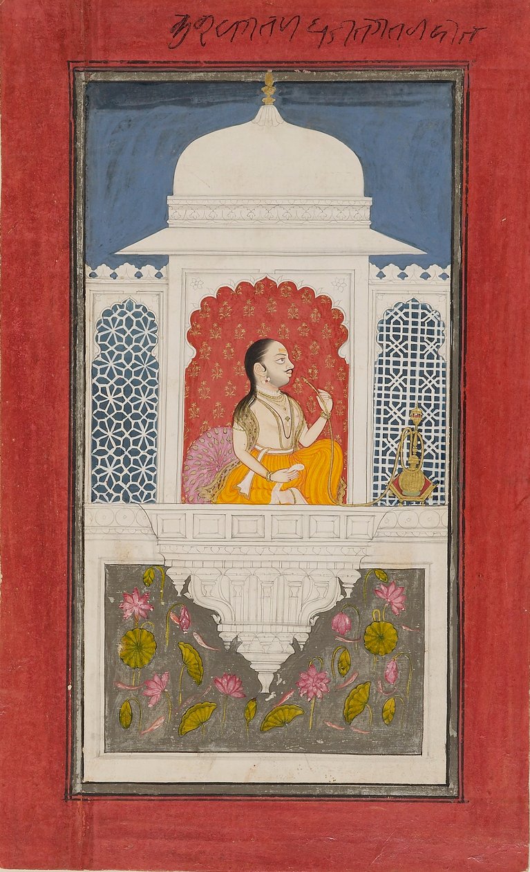 Raja Sagat Singh bir pavyonda, c1750 by Unbekannt