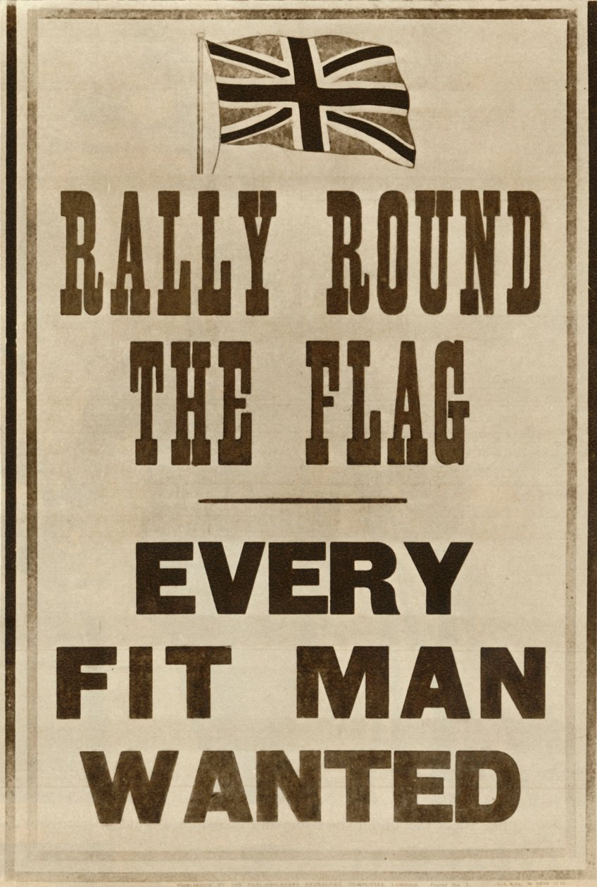 Bayrağın Çevresinde Miting: Her Fit Adam Aranıyor, 1914, 1935. by Unbekannt