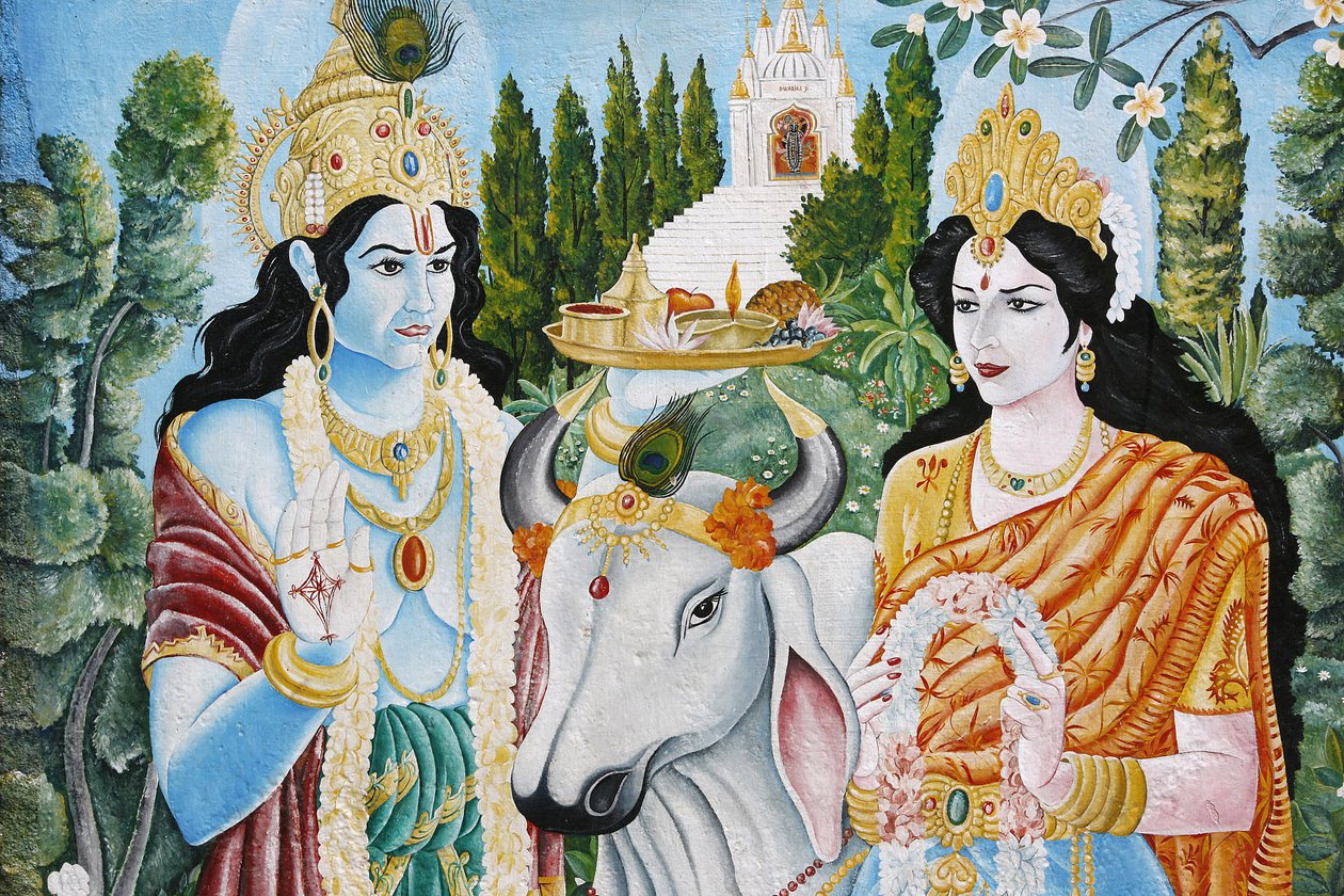 Rama, Sita ve kutsal inek. Rama, Vishnu