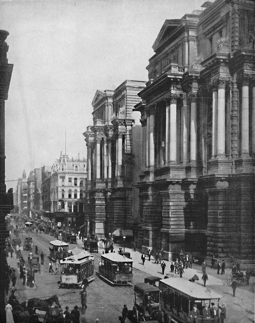 Randolph Caddesi, Şikago, Illinois, c1897. by Unbekannt