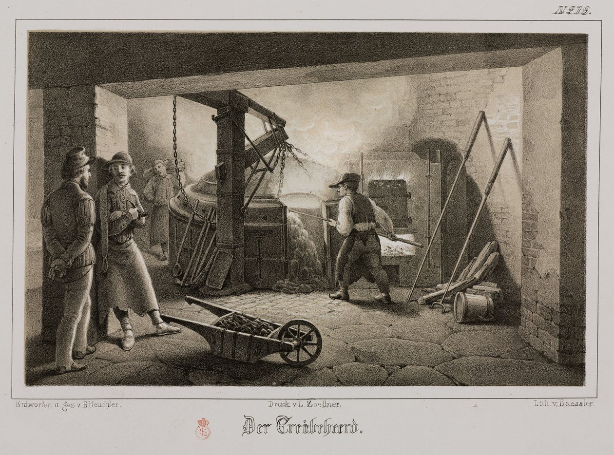 Hammadde İşleme, Metalurji Dökümhanesi, Almanya, c 1851 by Unbekannt
