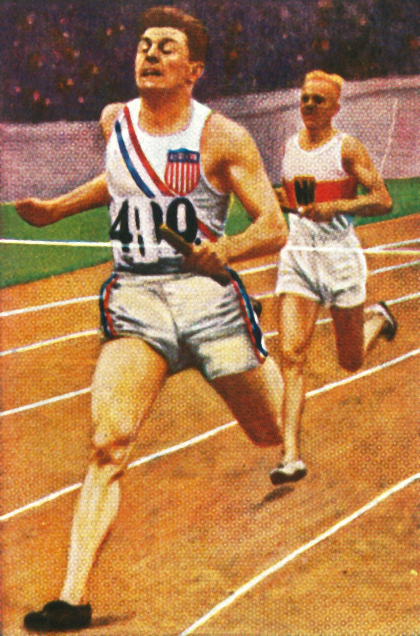 Ray Barbuti ve Hermann Engelhard, 4 x 400m bayrak yarışı, 1928. by Unbekannt