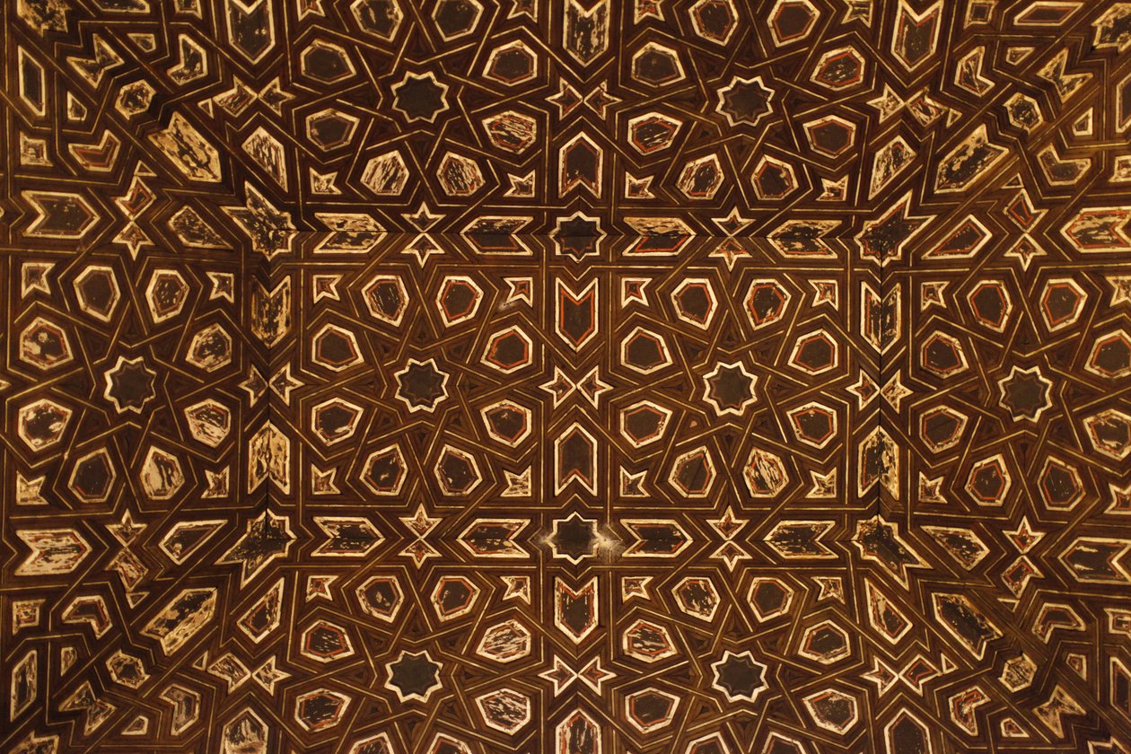 Real Alcazar de Sevilla - tavan dekorasyonu Seville Espagne by Unbekannt