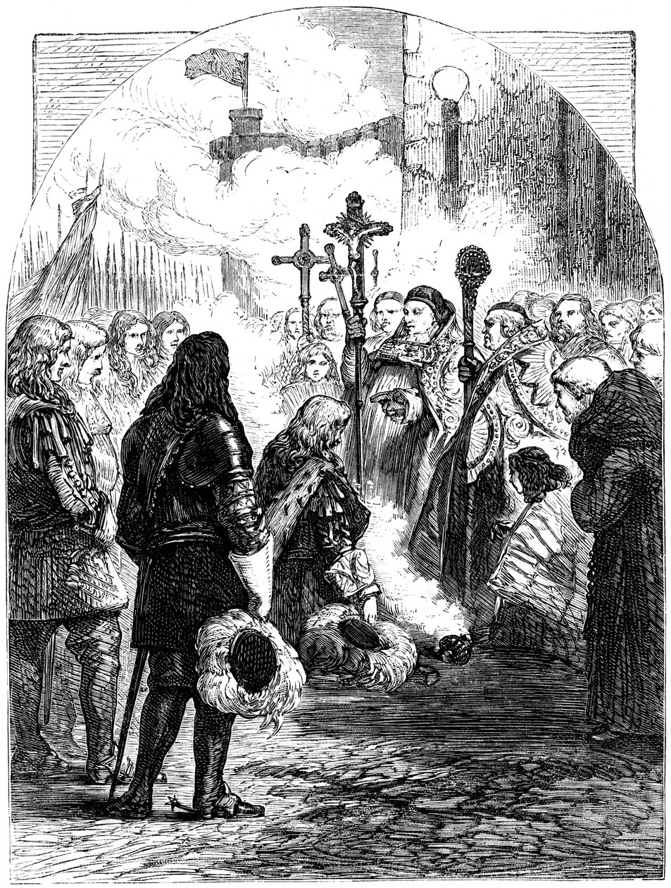 James II'nin Dublin'deki resepsiyonu, 1689 by Unbekannt