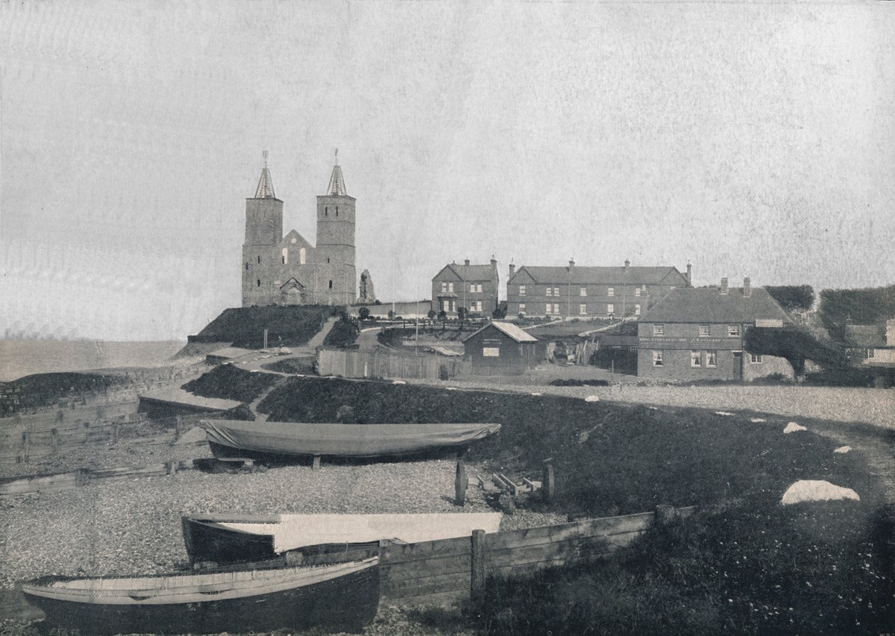 Reculver - Köy ve Reculver Kuleleri, 1895 by Unbekannt