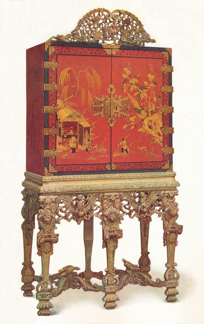 Kırmızı ve Altın Lake Dolabı, c1695, 1936 by Unbekannt