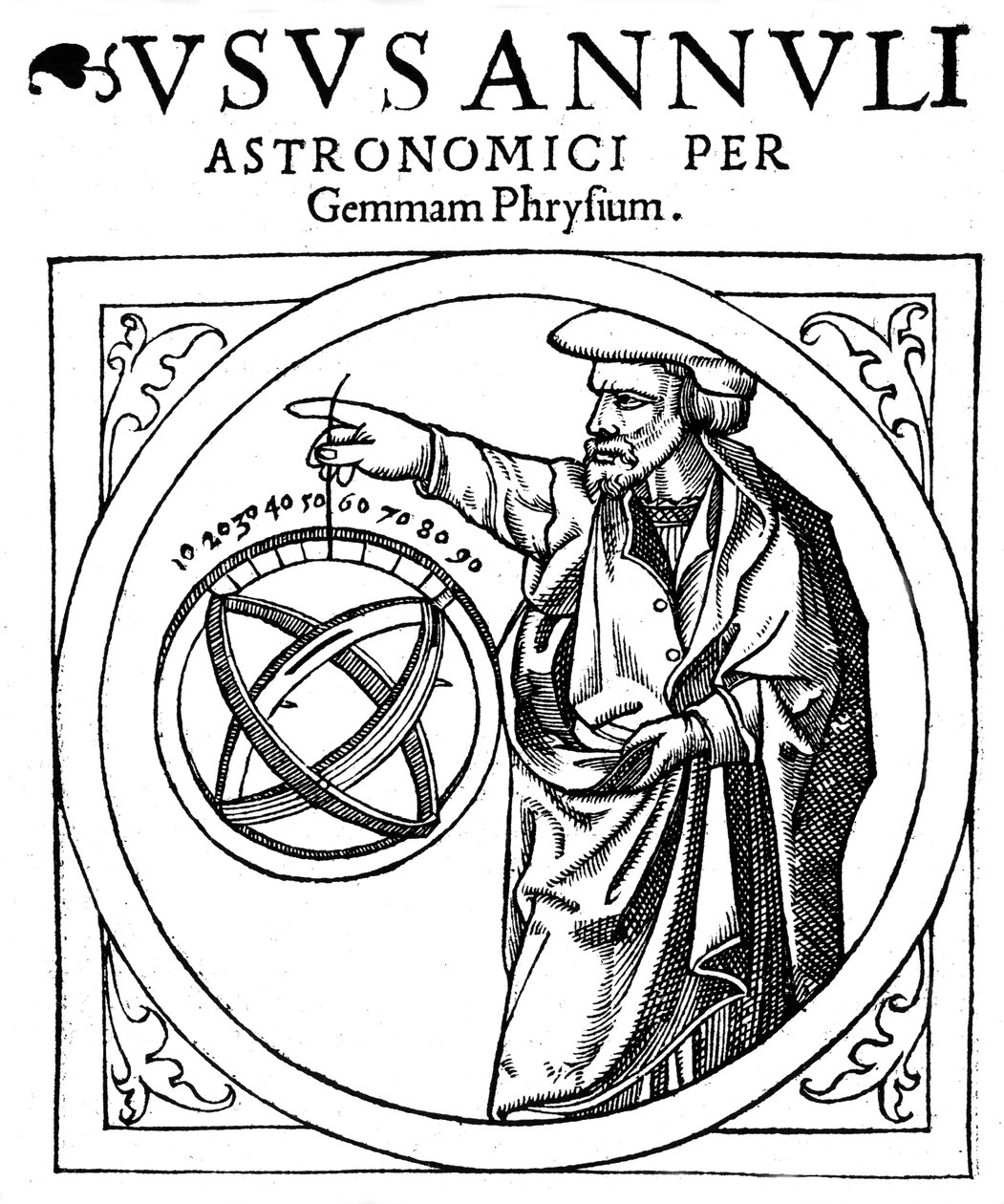 Reiner Gemma Frisius, Hollandalı astronom, coğrafyacı, haritacı ve matematikçi, 1539 by Unbekannt