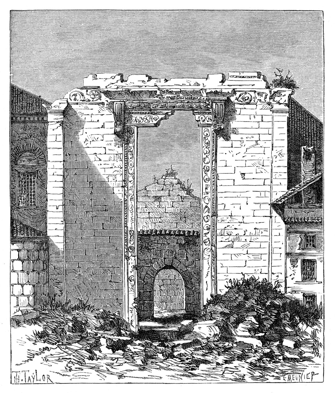 Augustus ve Roma Tapınağı Kalıntıları, Ancyra Ankara, Türkiye, 1895 by Unbekannt