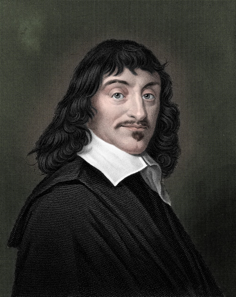 Rene Descartes, Fransız filozof ve matematikçi, 1835 by Unbekannt