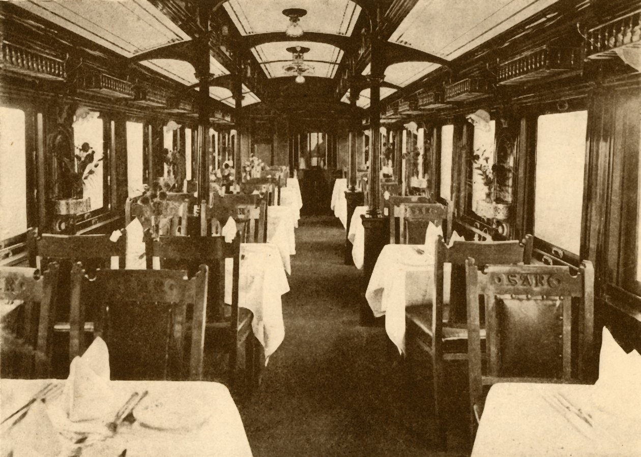Uzun Mesafe Treninde Restoran Arabası, Güney Afrika Demiryolları, 1930. by Unbekannt