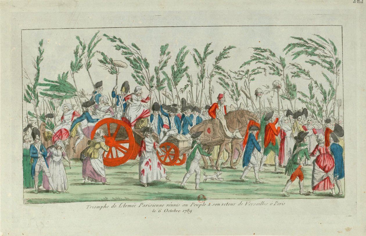 Ekim yürüyüşünden eve dönüş, 1789, 1789. by Unbekannt