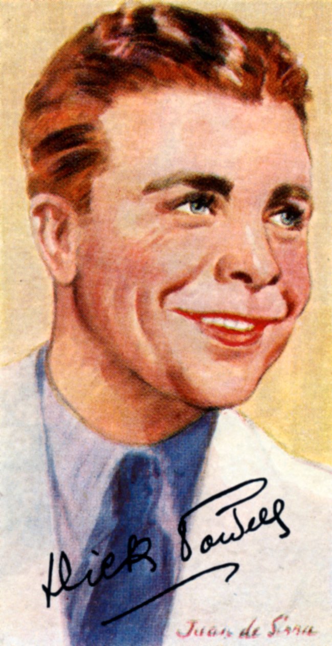 Richard Ewing Dick Powell, 1904-1963, Amerikalı şarkıcı, oyuncu, yapımcı ve yönetmen, 20. yüzyıl by Unbekannt