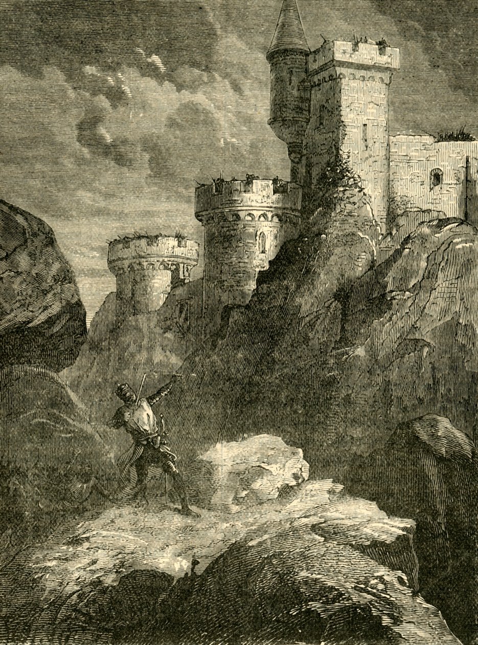 Richard I. Chaluz Kalesi Kuşatması'nda Yaralandı, 1199, 1890. by Unbekannt