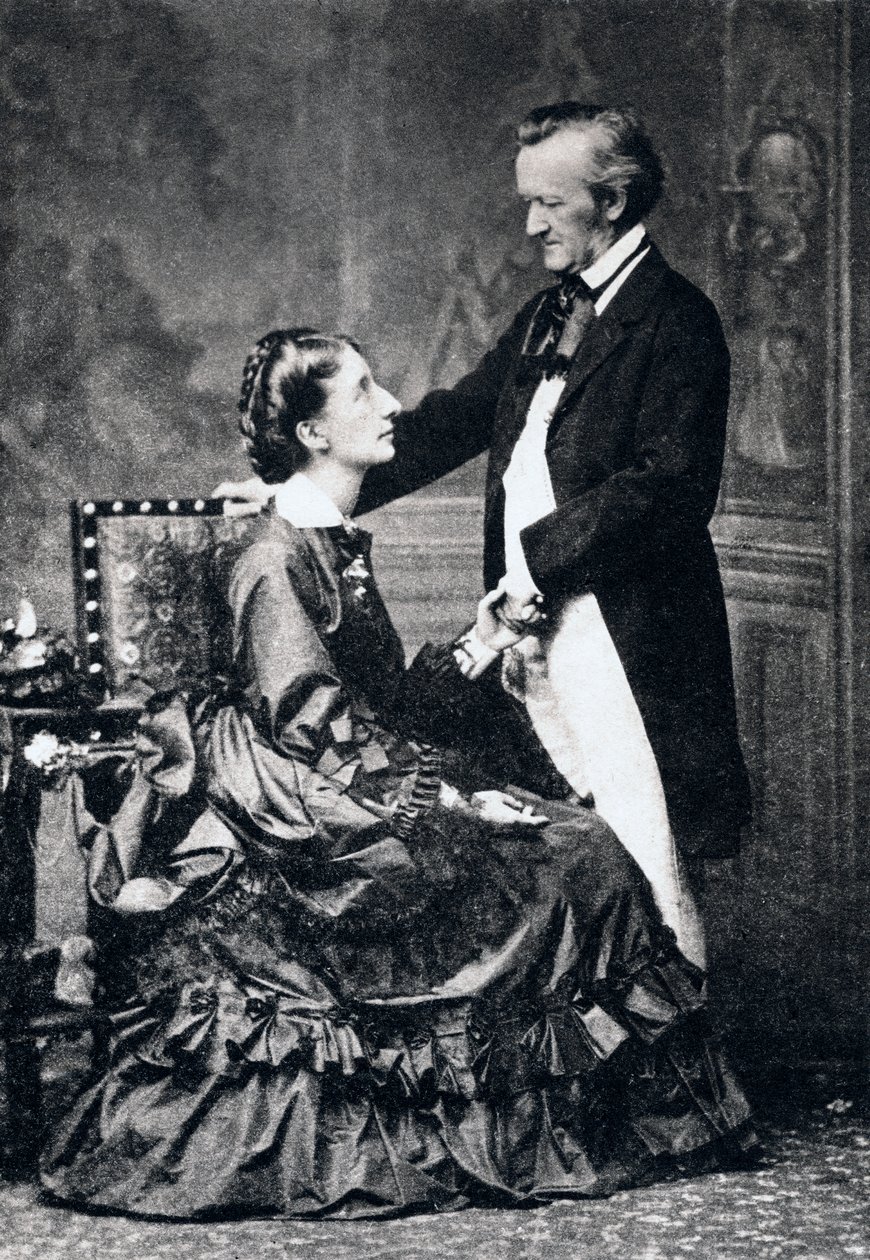 Richard ve Cosima Wagner, 19. yüzyılın sonlarında by Unbekannt