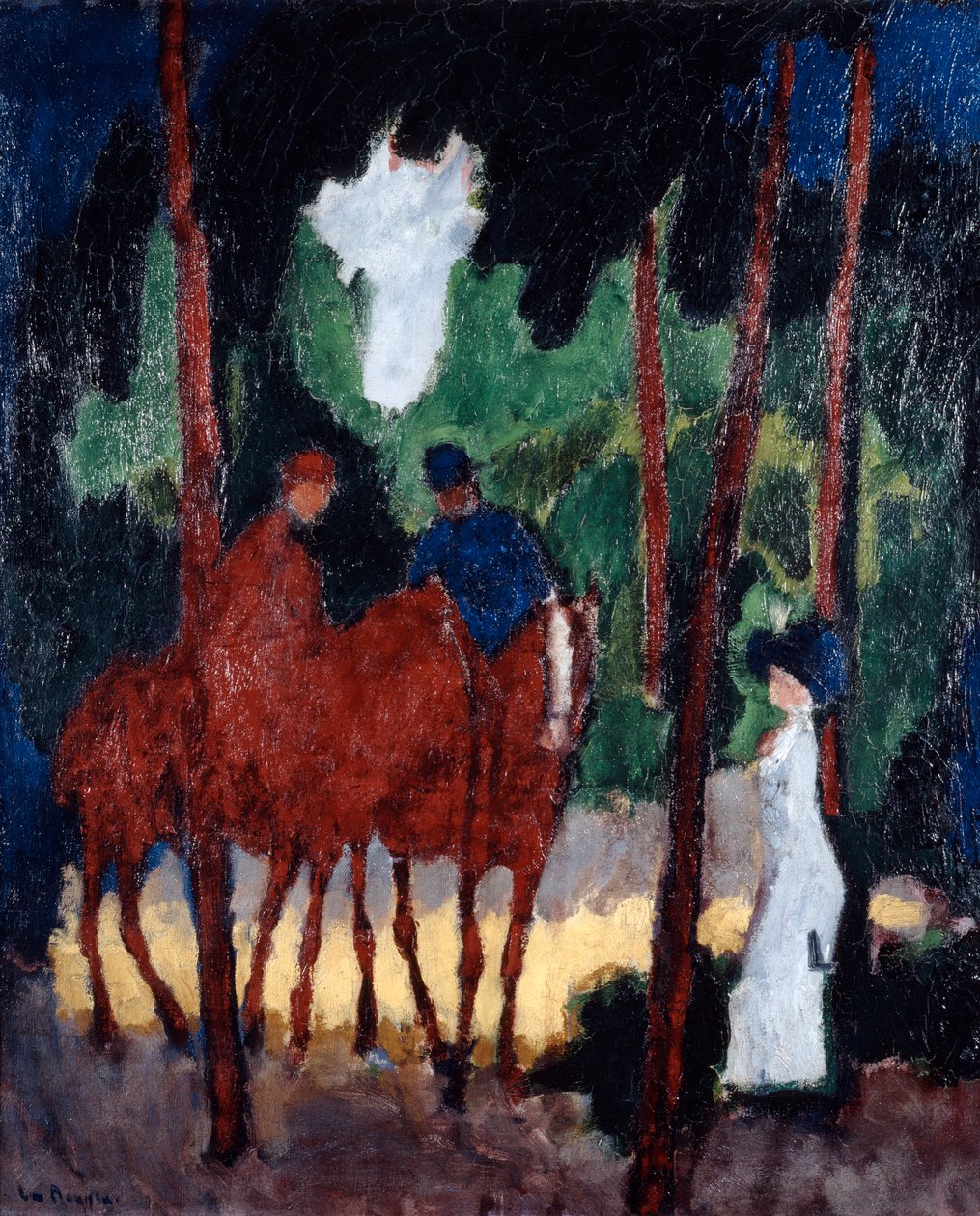 Boulogne Ormanında Biniciler, c1904 by Unbekannt