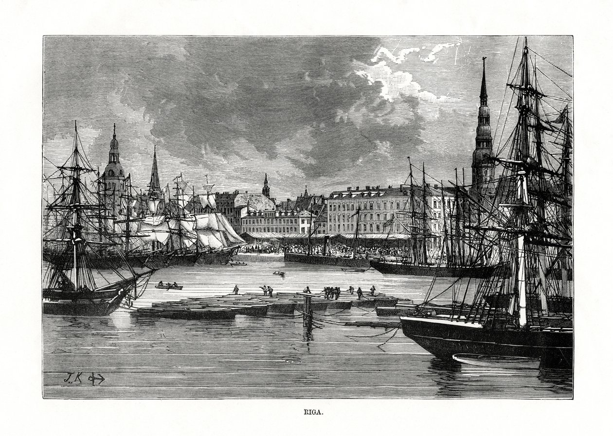 Riga, Letonya, 1879 by Unbekannt
