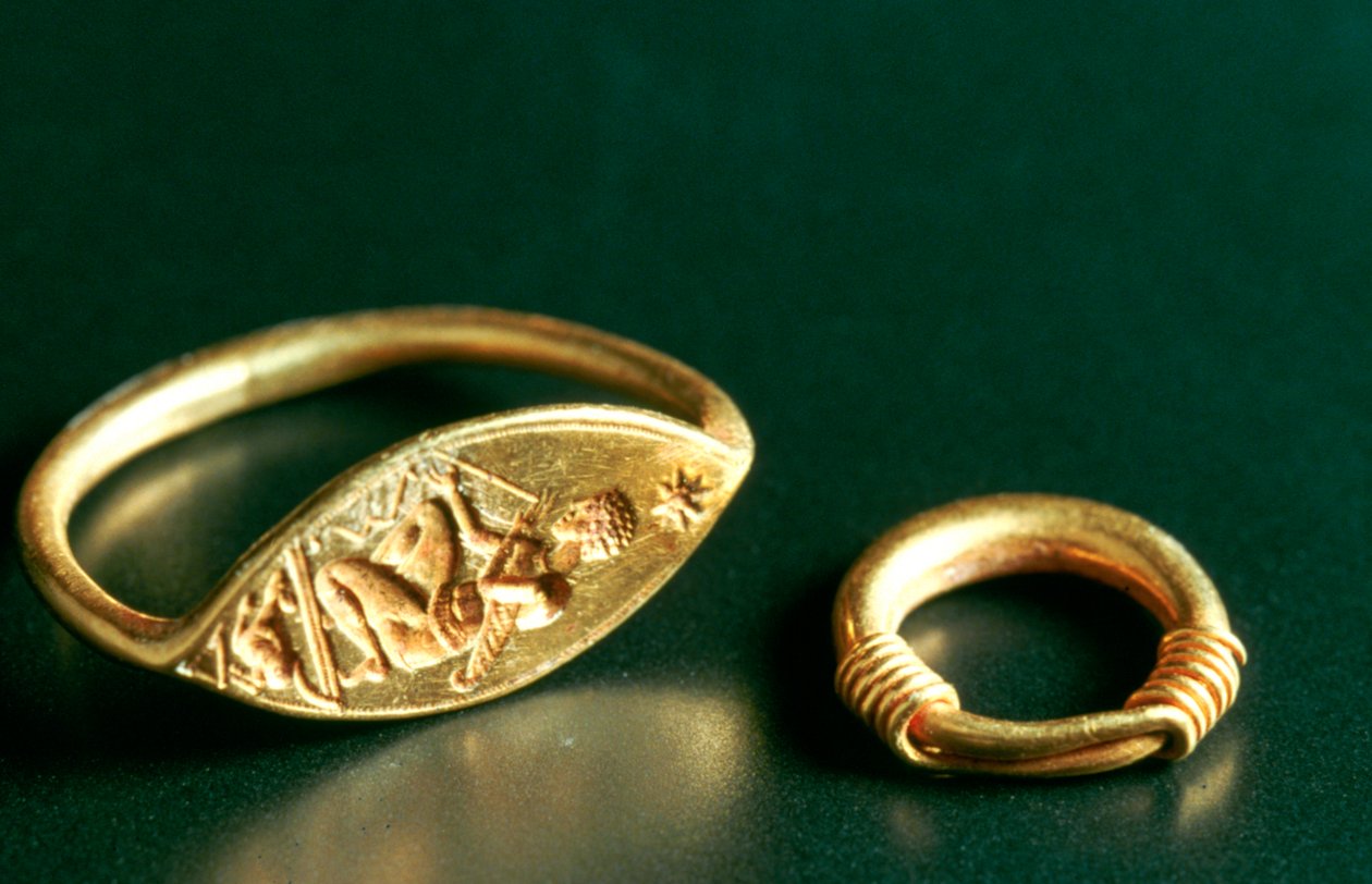 Yazılı Yüzük, Mücevherat, Tunus, c3rd-4th Century by Unbekannt