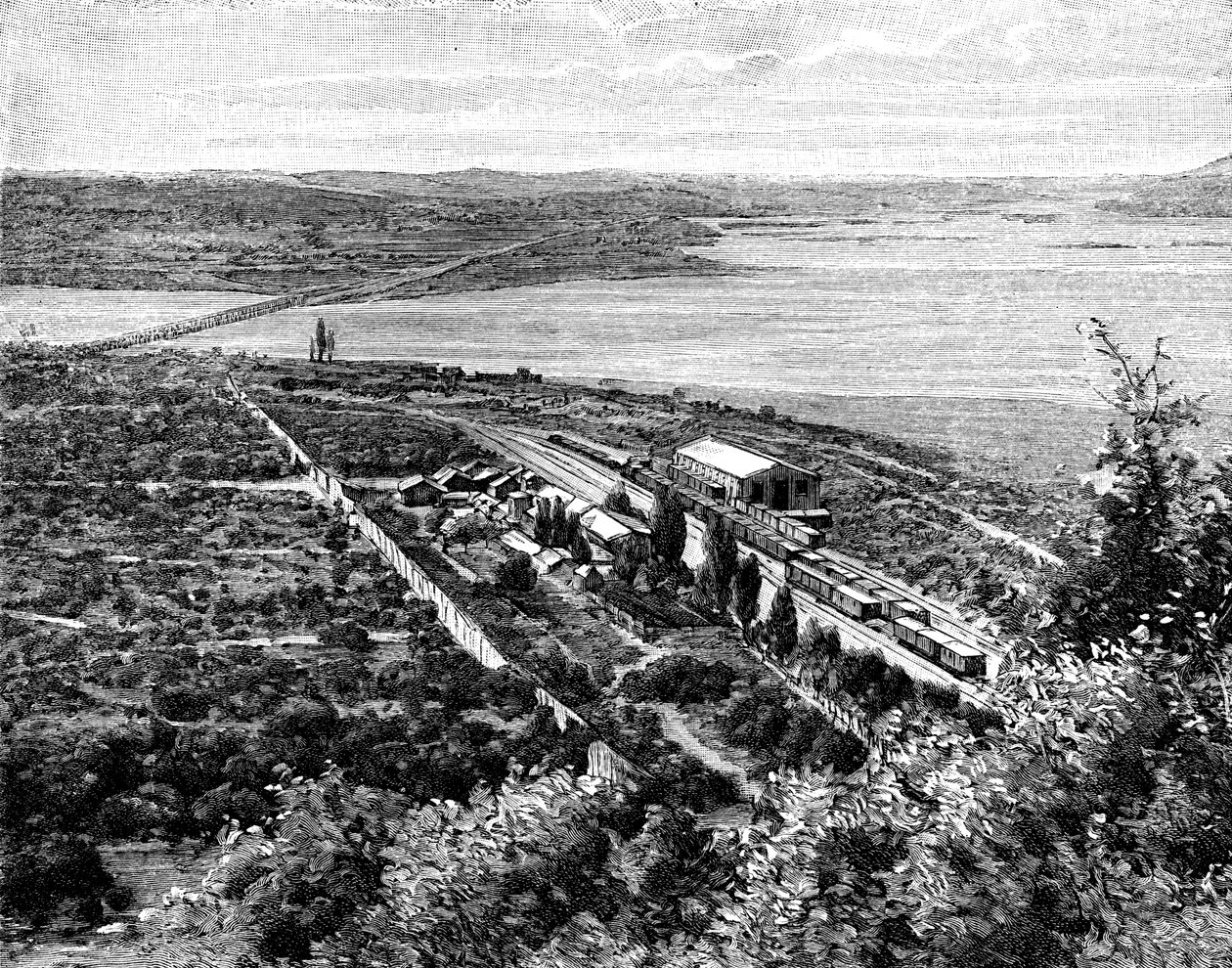 Rio Laja ve Biobio Confluence, Şili, 1895 by Unbekannt