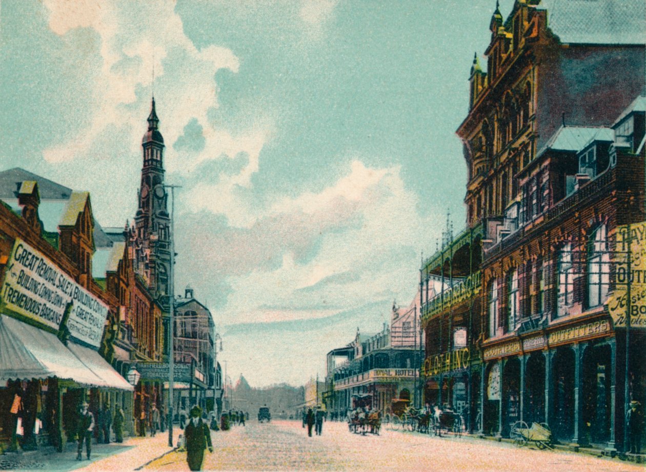 Rissik Caddesi, Johannesburg, c1908 by Unbekannt