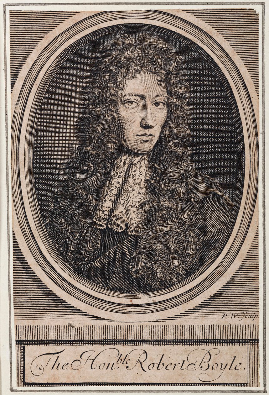 Robert Boyle, İrlandalı fizikçi ve kimyager, 1680 dolayları by Unbekannt