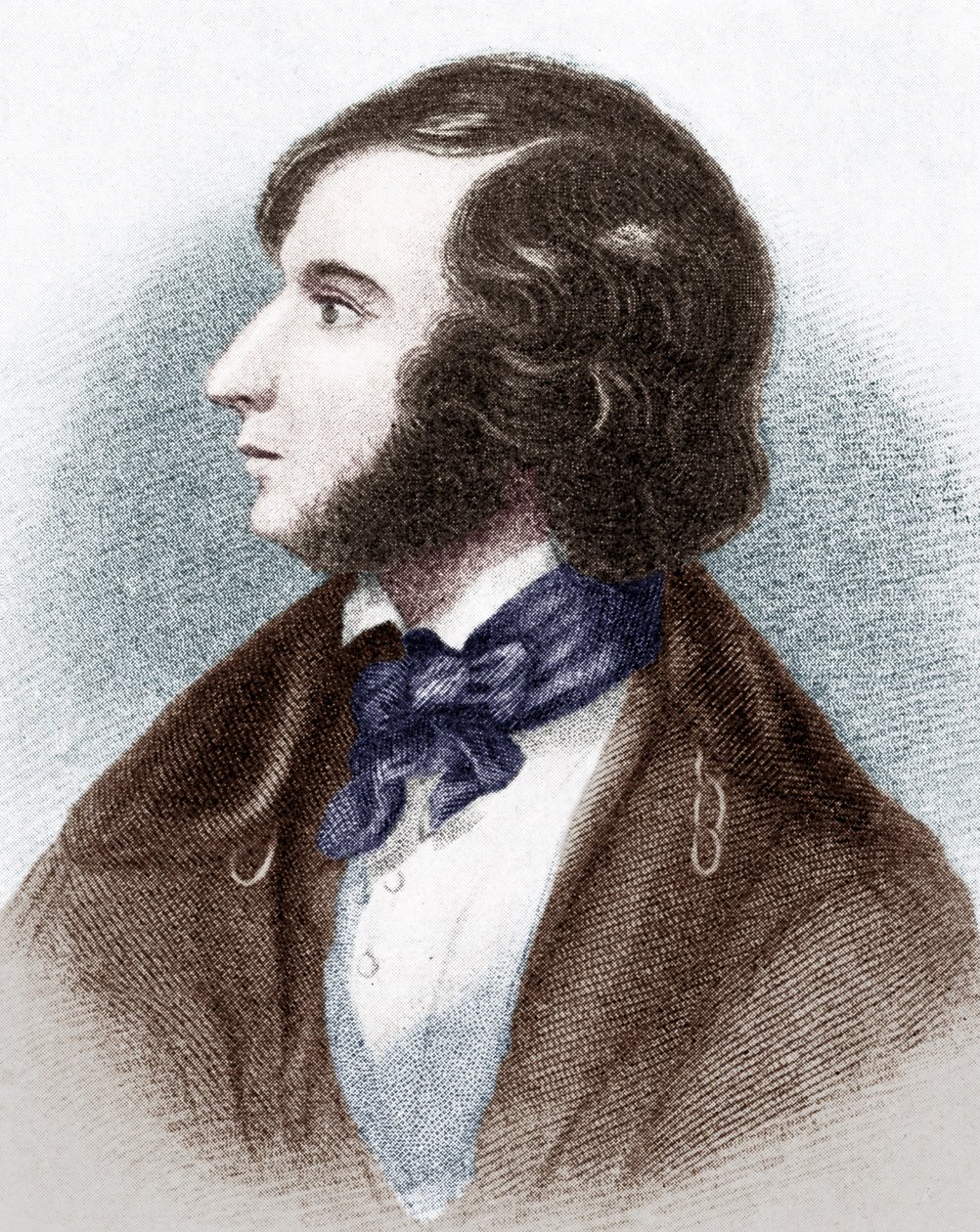 Robert Browning - İngiliz şair ve oyun yazarının portresi by Unbekannt