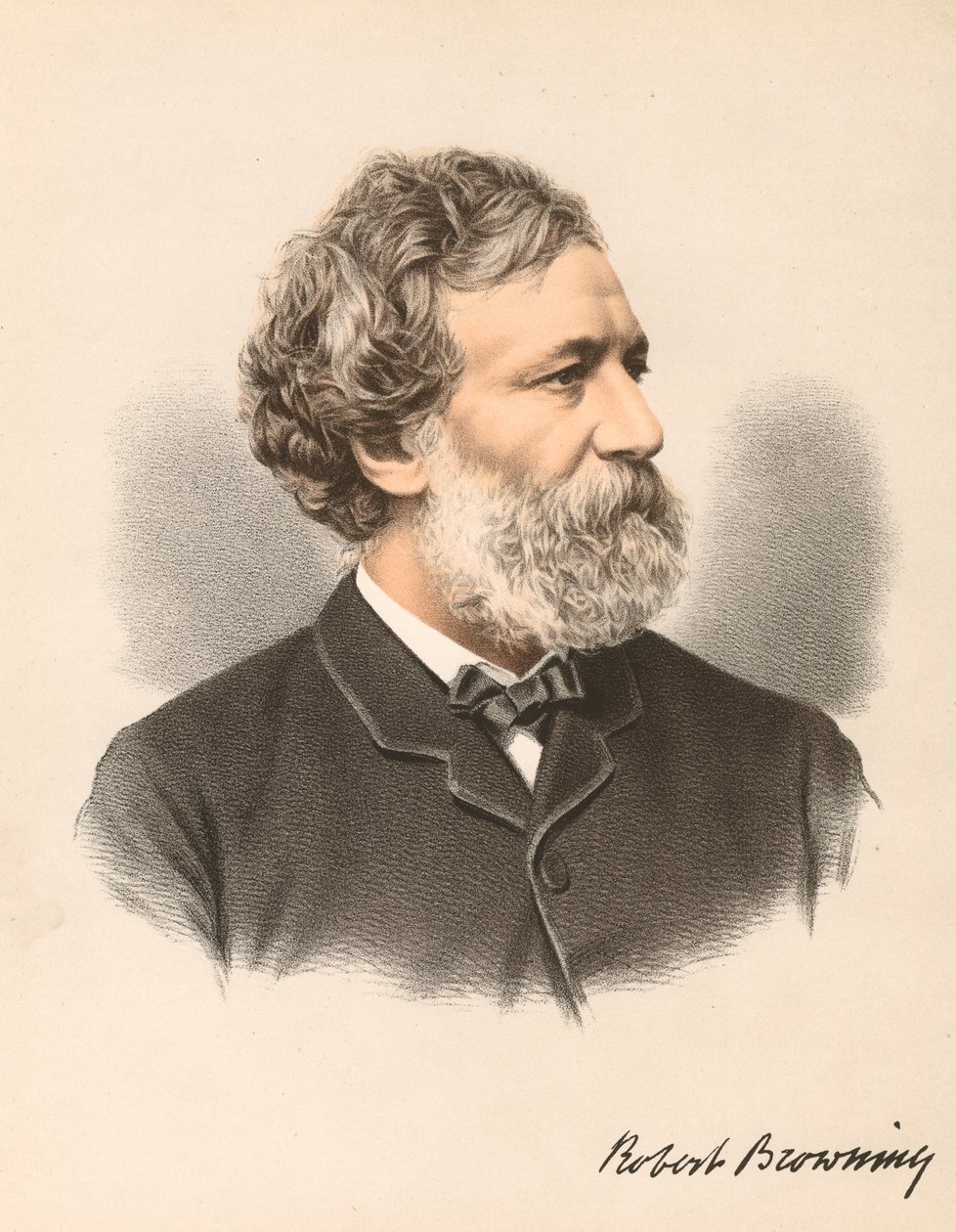 Robert Browning, İngiliz şair ve oyun yazarı, c1880 by Unbekannt