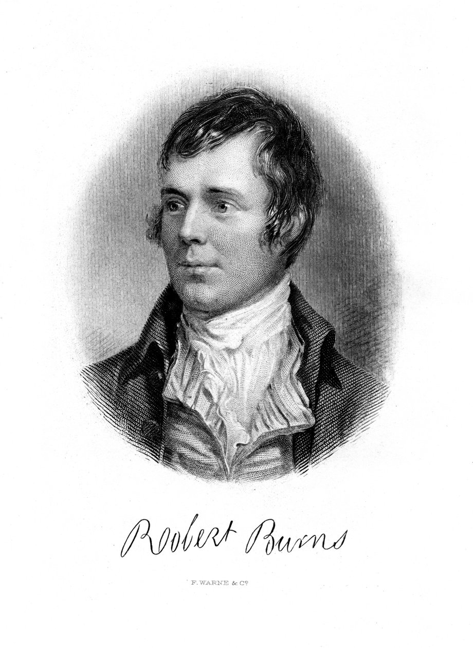 Robert Burns, İskoç şair, 19. yüzyıl by Unbekannt