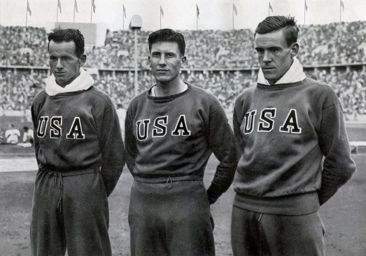 Robert Clark, Glenn Morris, John Parker, Amerikalı dekatletler, Berlin Olimpiyatları, 1936 by Unbekannt