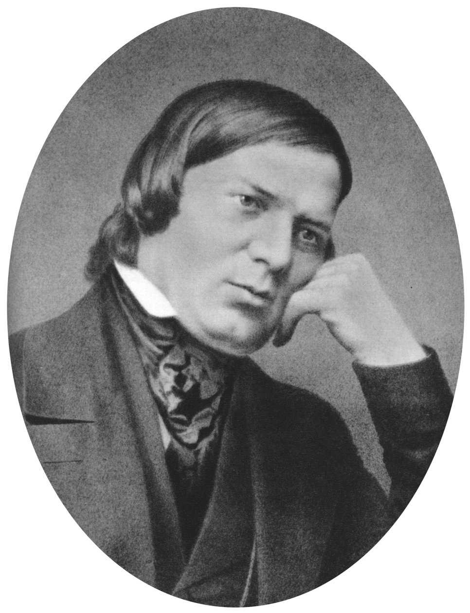 Robert Schumann 1810-1856, Alman besteci, estetik ve etkili müzik eleştirmeniydi. by Unbekannt